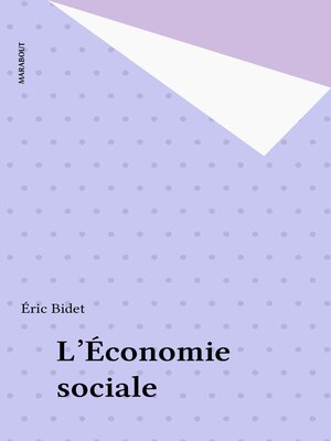cover image of L'Économie sociale